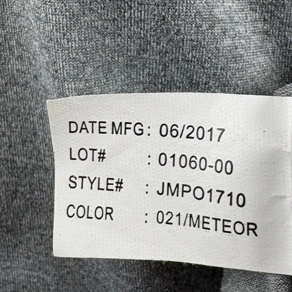 Johnnie-O Polo Shirt Mens Large Grey Meteor Short‎ Sleeve Golf Performance